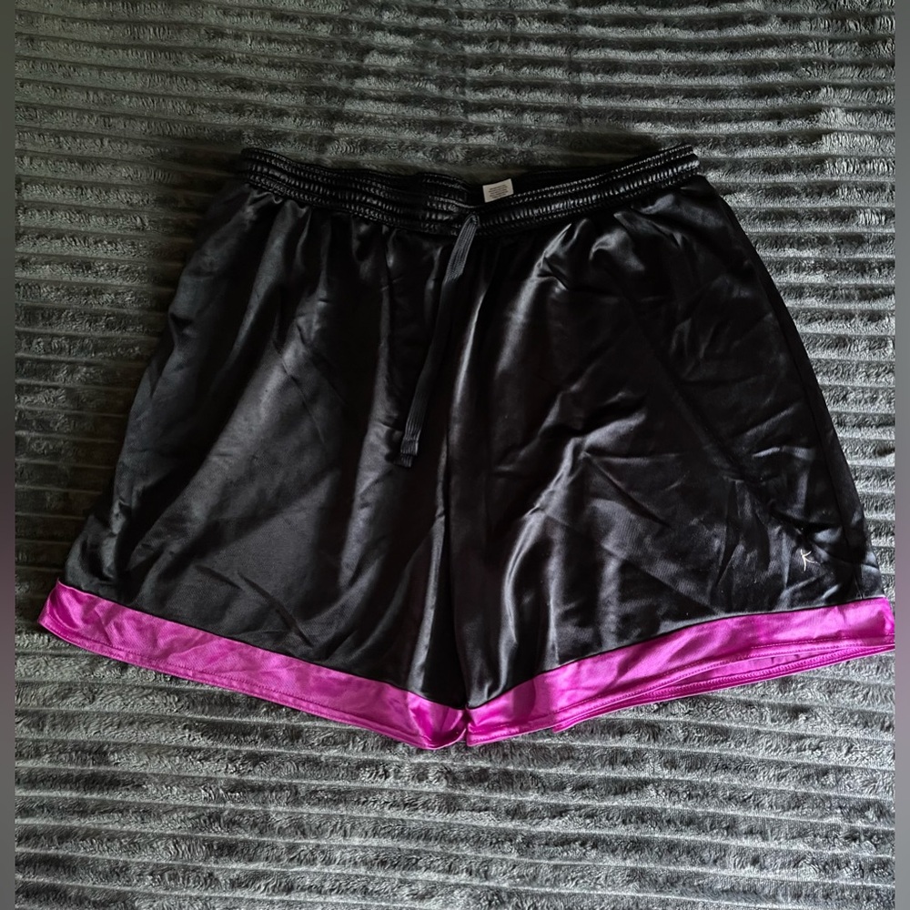 Gray and pink shorts